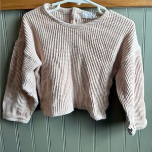 Jamie Kay Organic Cotton Waffle Puff Sleeve Blouse Girls 3T